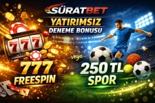 Süratbet Yatırımsız Deneme Bonusu – 777 Freespin ya da 250 TL Spor.webp