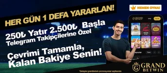 Her Gün 1 Defa Yararlan 🚀 250₺ Yatır, 2500₺ Bonusla Başla! Çevrimi Tamamla, Sınırsız Çekim!